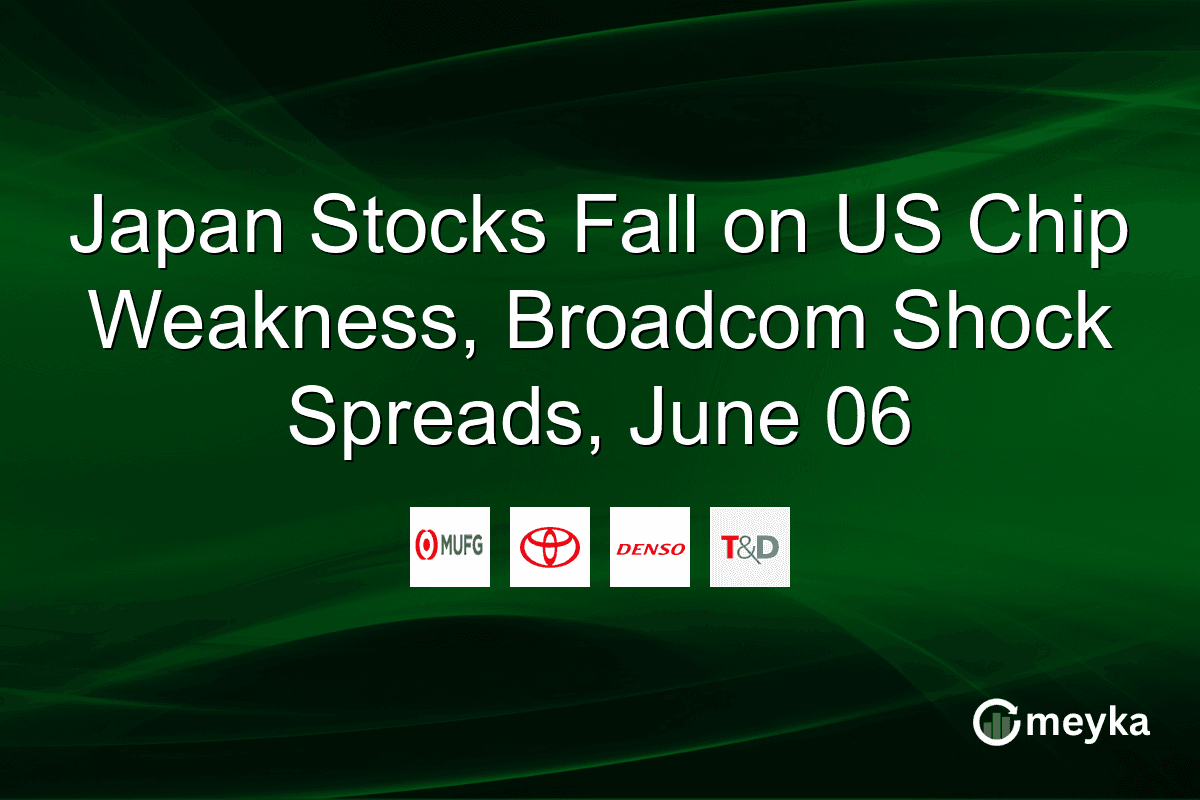 Japan Stocks Fall on US Chip Weakness, Broadcom Shock Spreads, June 06